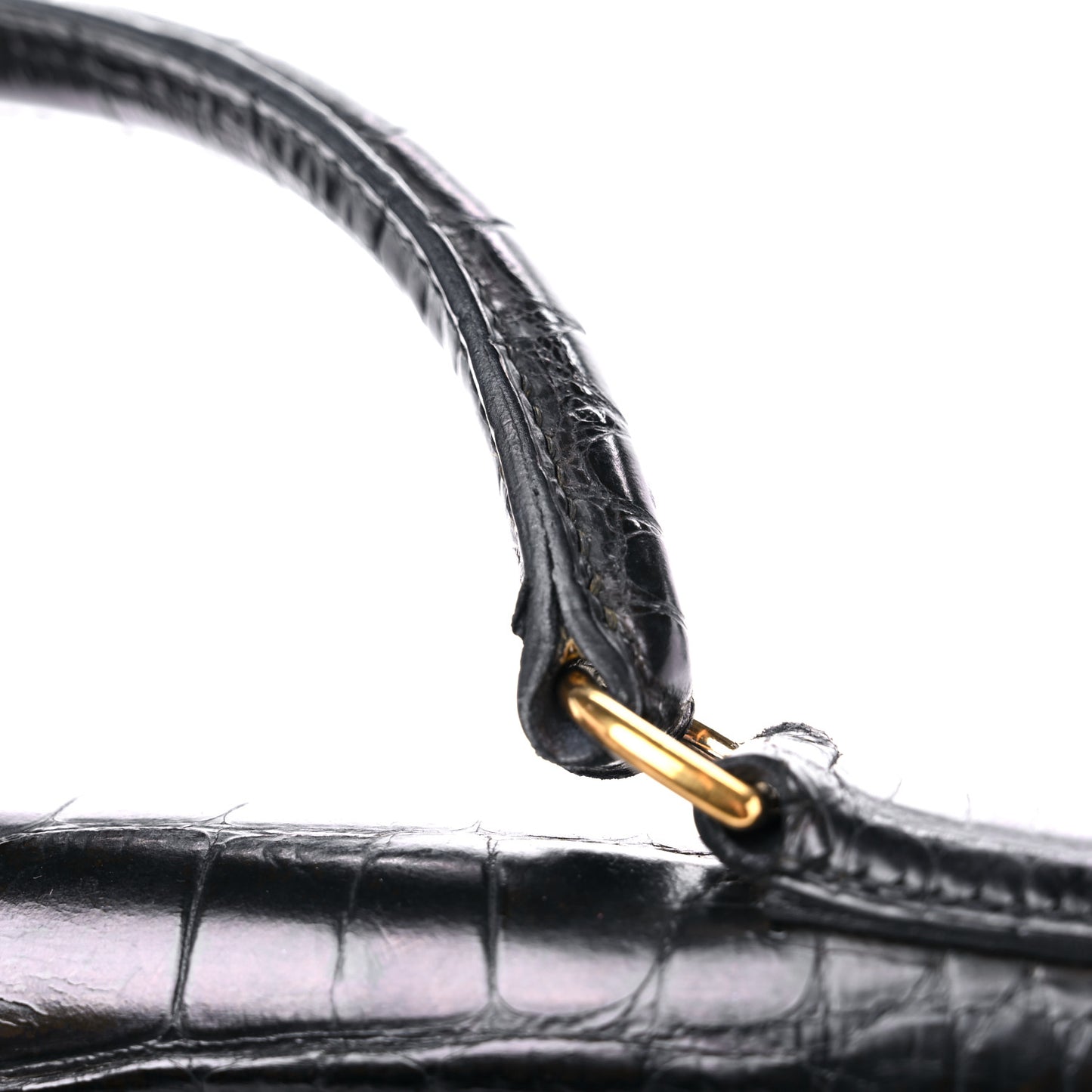 Matte Alligator Kelly Sellier 32 Black