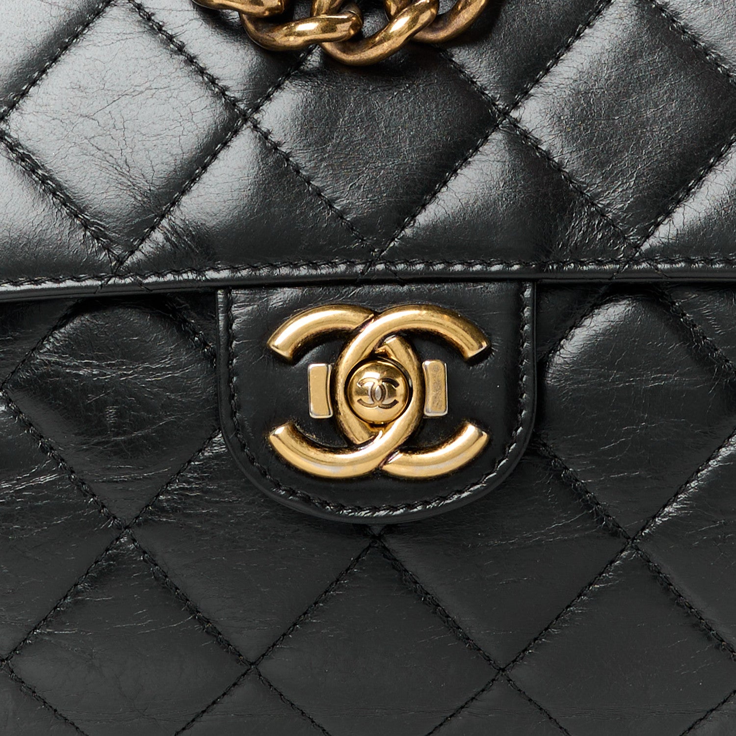 Chanel Glazed Calfskin Medium Perfect Edge Flap Black 8 of 12