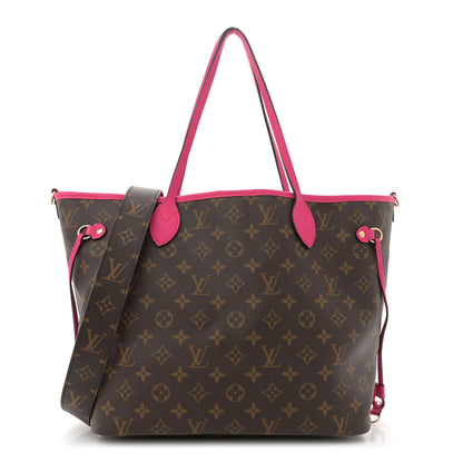 Louis Vuitton Monogram Inside Out Neverfull Bandouliere MM Rose Pondichery 1 of 9