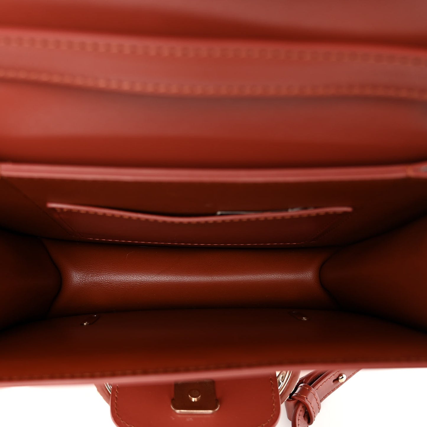 Calfskin Kattie Shoulder Bag Sepia Brown
