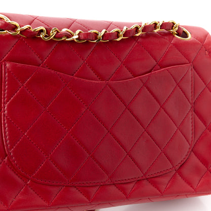 Chanel Lambskin Quilted Small Double Flap Red 17 of 17