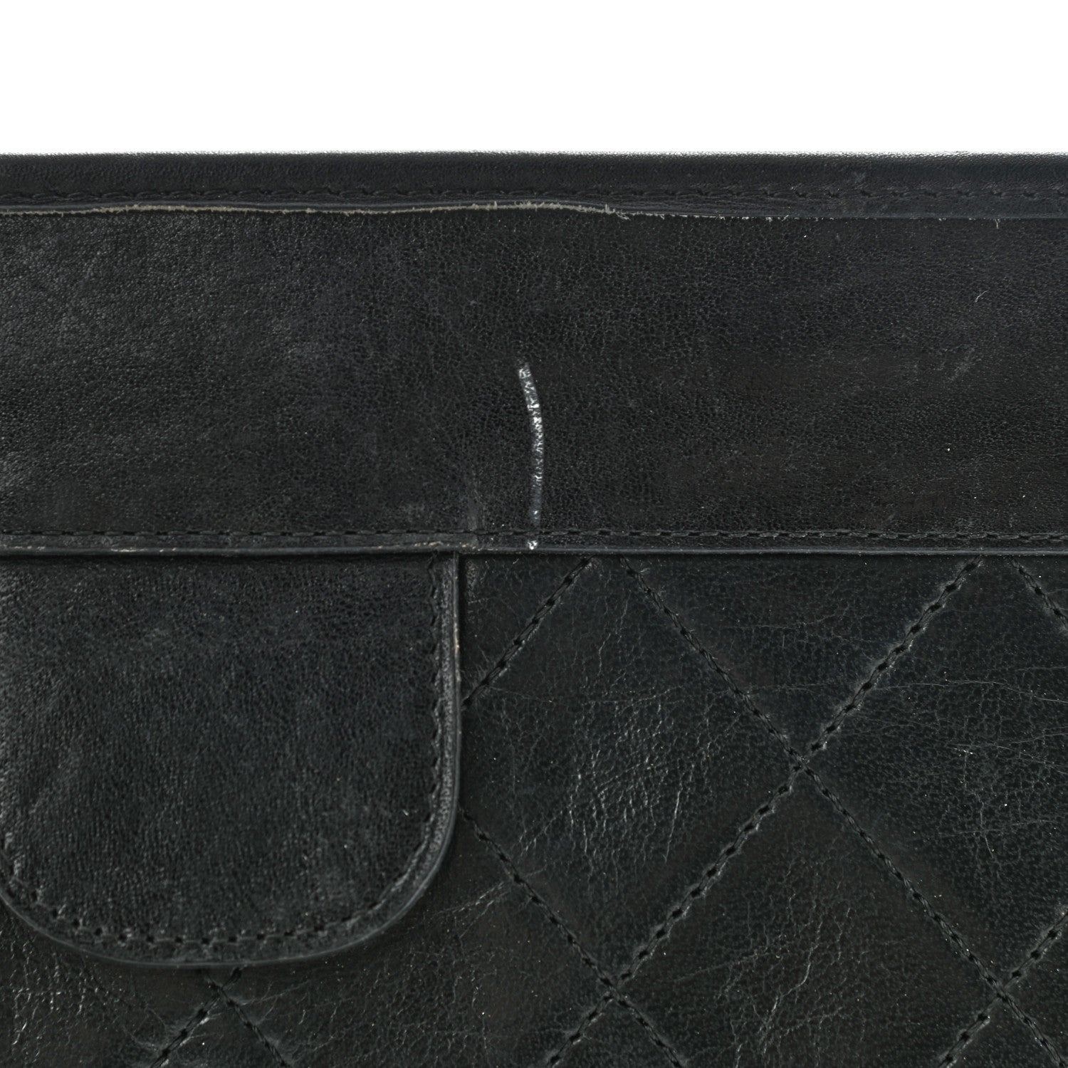 Chanel Lambskin Quilted CC Large Clutch Black 11 of 11