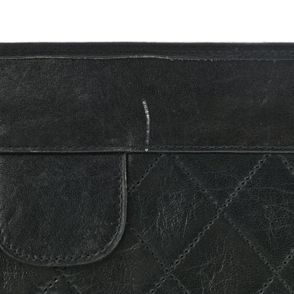 Chanel Lambskin Quilted CC Large Clutch Black 11 of 11