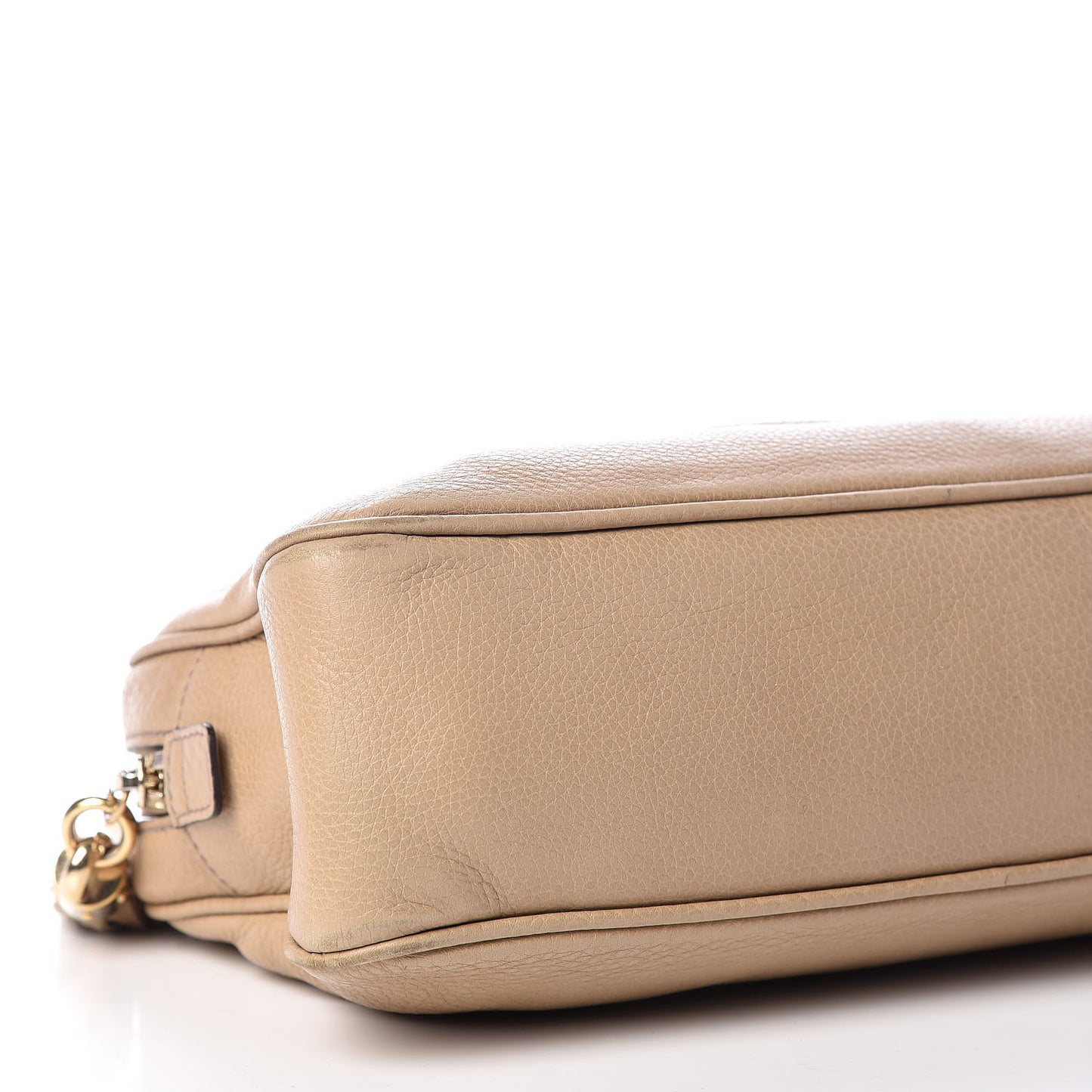 Pebbled Calfskin Small Soho Bowler Camelia
