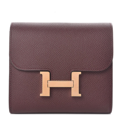 Hermes Epsom Constance Short Wallet Bordeaux 1 of 8