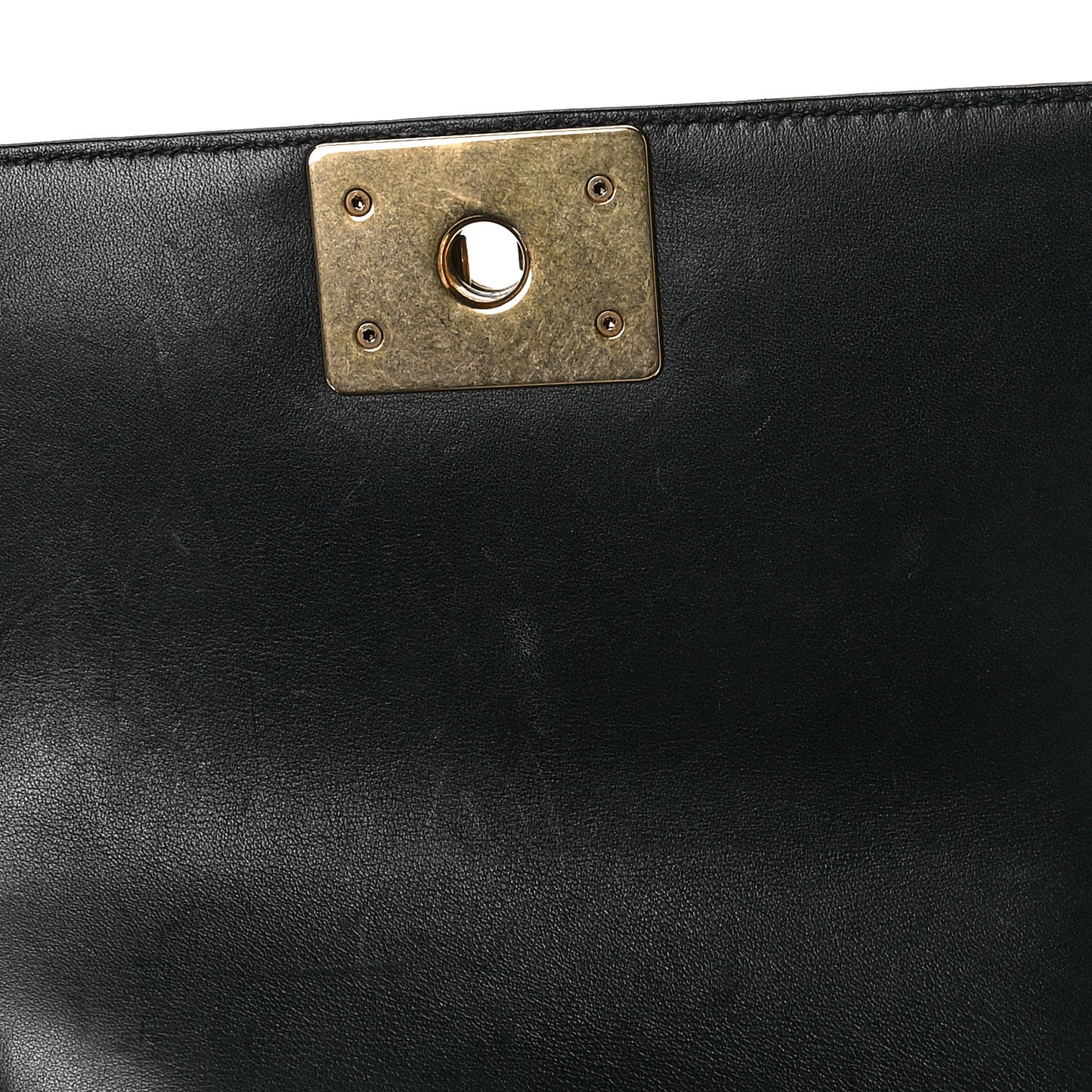 Calfskin Velvet Small Boy Flap Black Red