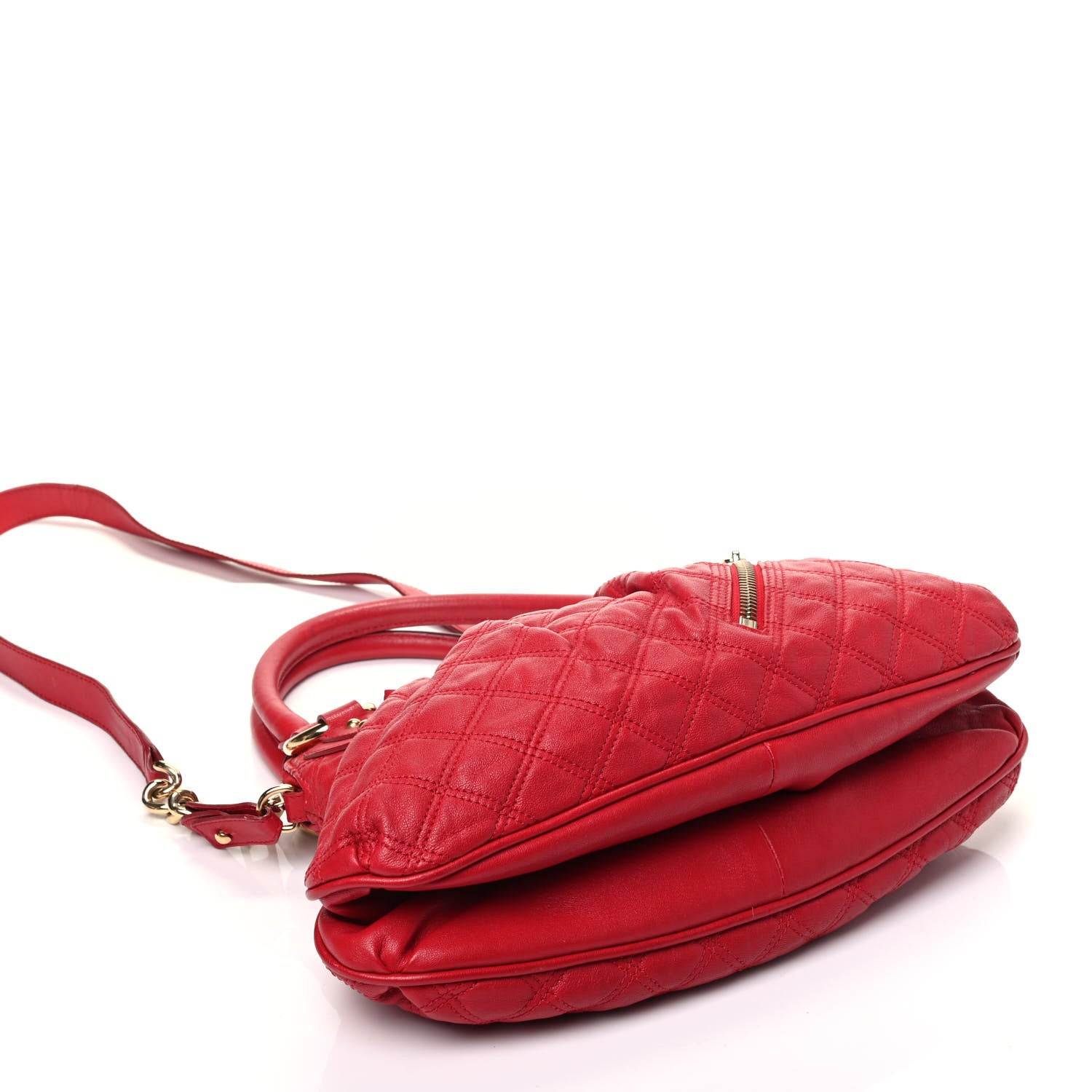 Marc Jacobs Lambskin Quilted Small Cecilia Red 3 of 8