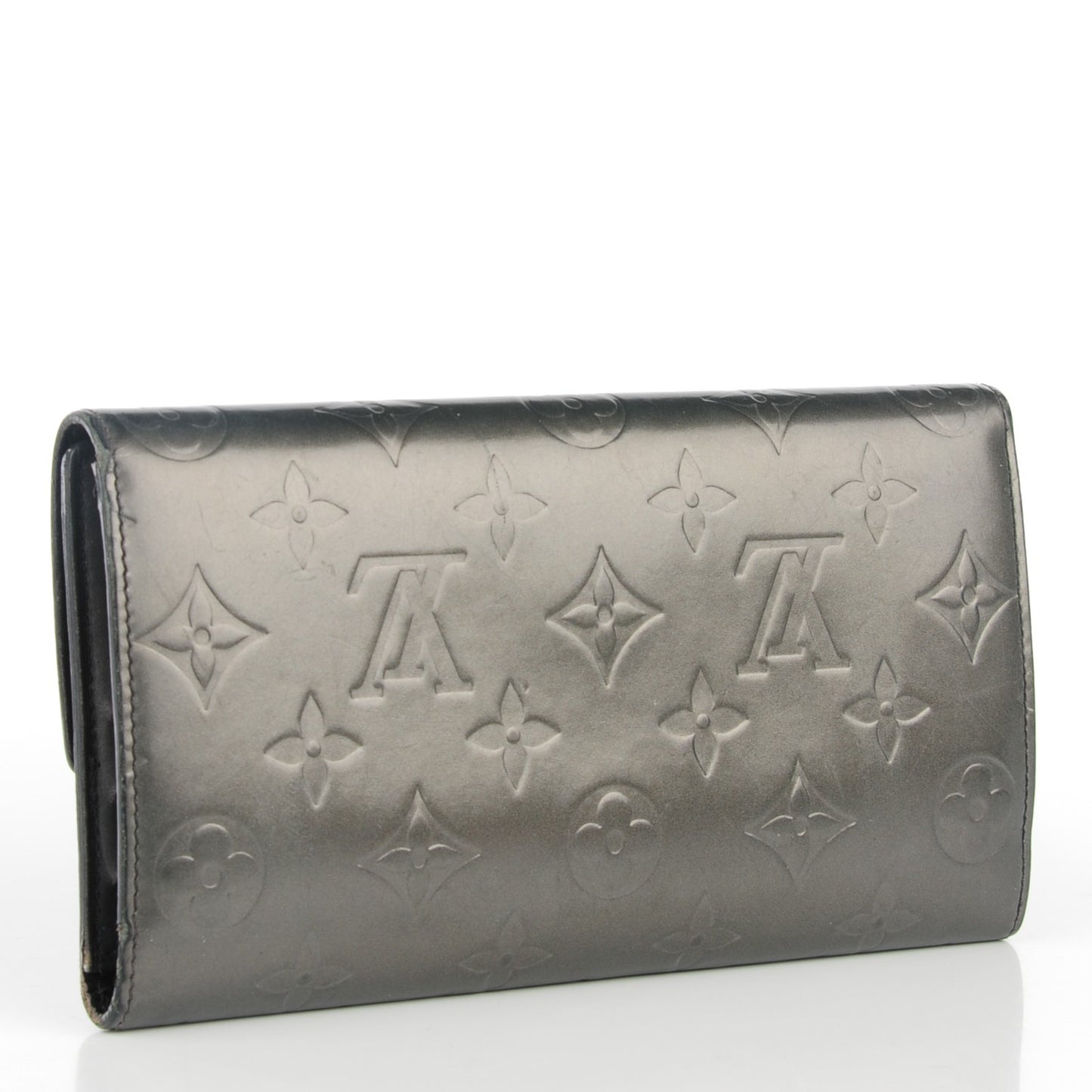 Mat Monogram Porte Tresor International Wallet Gris