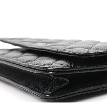 Chanel Caviar Quilted Wallet on Chain WOC Black 10 of 10
