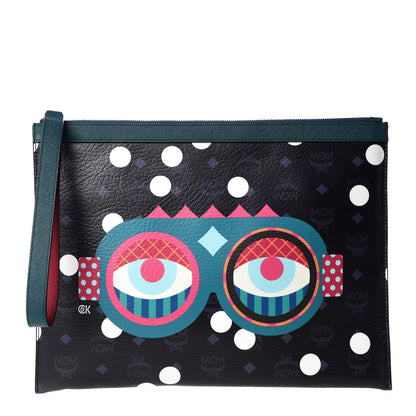 MCM Visetos Craig And Karl Beyond Snowdome Pouch Black 1 of 10