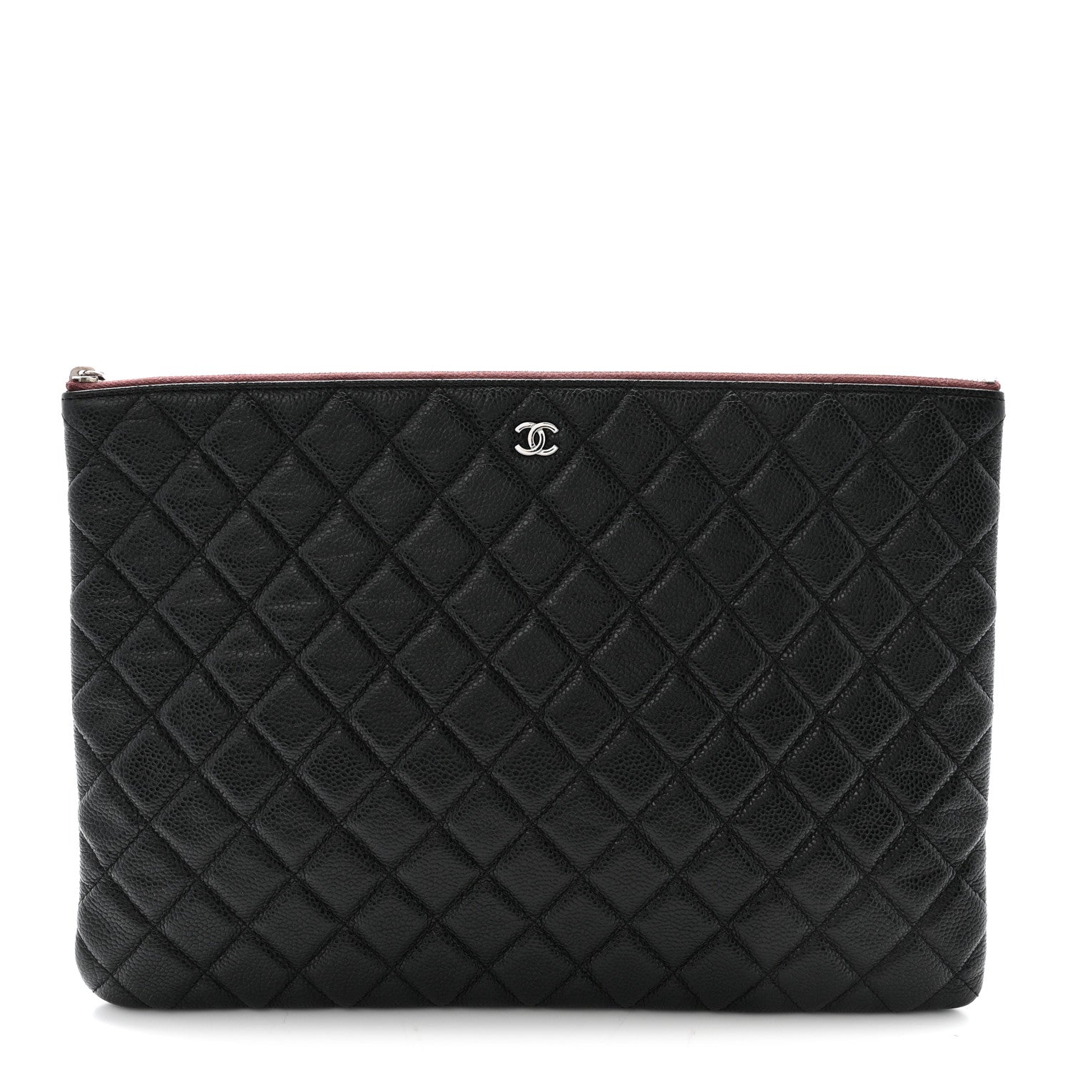Chanel Caviar Quilted Large Cosmetic Case Black 1 of 7