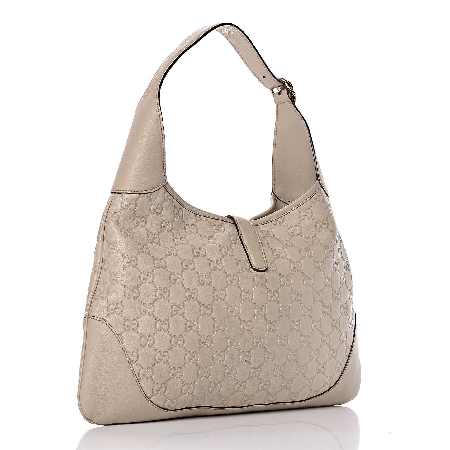 Guccissima Medium Jackie O Bouvier Hobo Off White