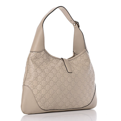 Gucci Guccissima Medium Jackie O Bouvier Hobo Off White 3 of 11