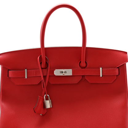 Hermes Epsom Birkin 35 Rouge Casaque 7 of 11