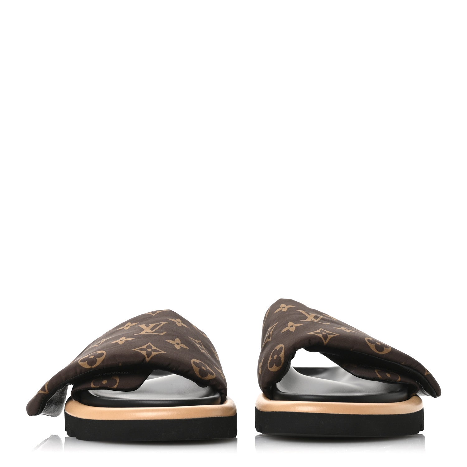 Louis Vuitton Nylon Monogram Pool Pillow Comfort Mule 38 Cacao Brown 3 of 8