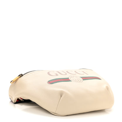 Gucci Grained Calfskin Logo Belt Bag White 4 of 11