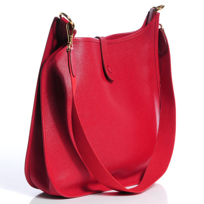 Hermes Courchevel Evelyne GM Rouge Vif 7 of 20