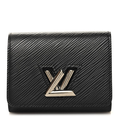 Louis Vuitton Epi Twist Compact Wallet Black 1 of 9