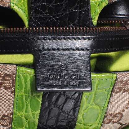 Gucci Monogram Crocodile Web Tom Ford Dragon Flap Bag 6 of 9