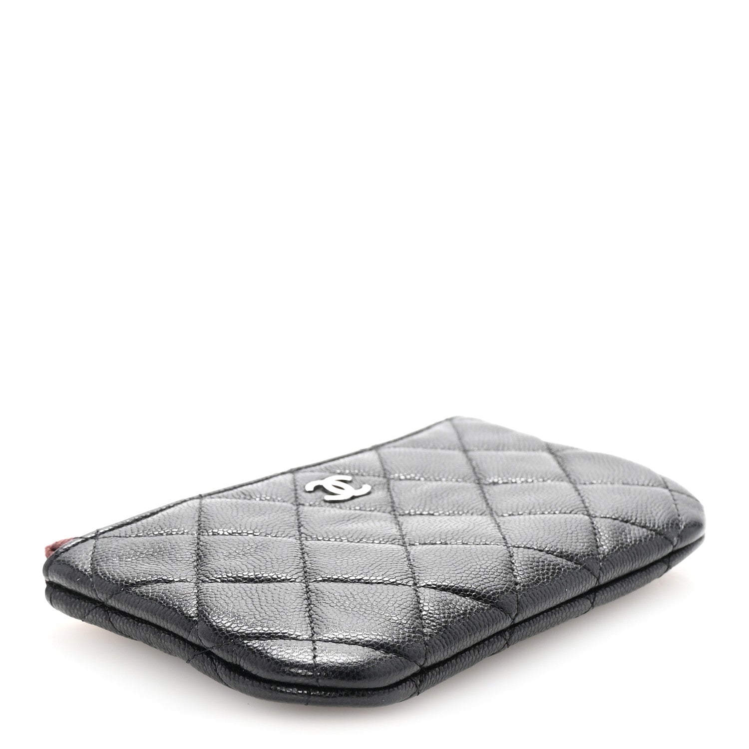 Chanel Caviar Quilted Small Cosmetic Case Black 4 of 7