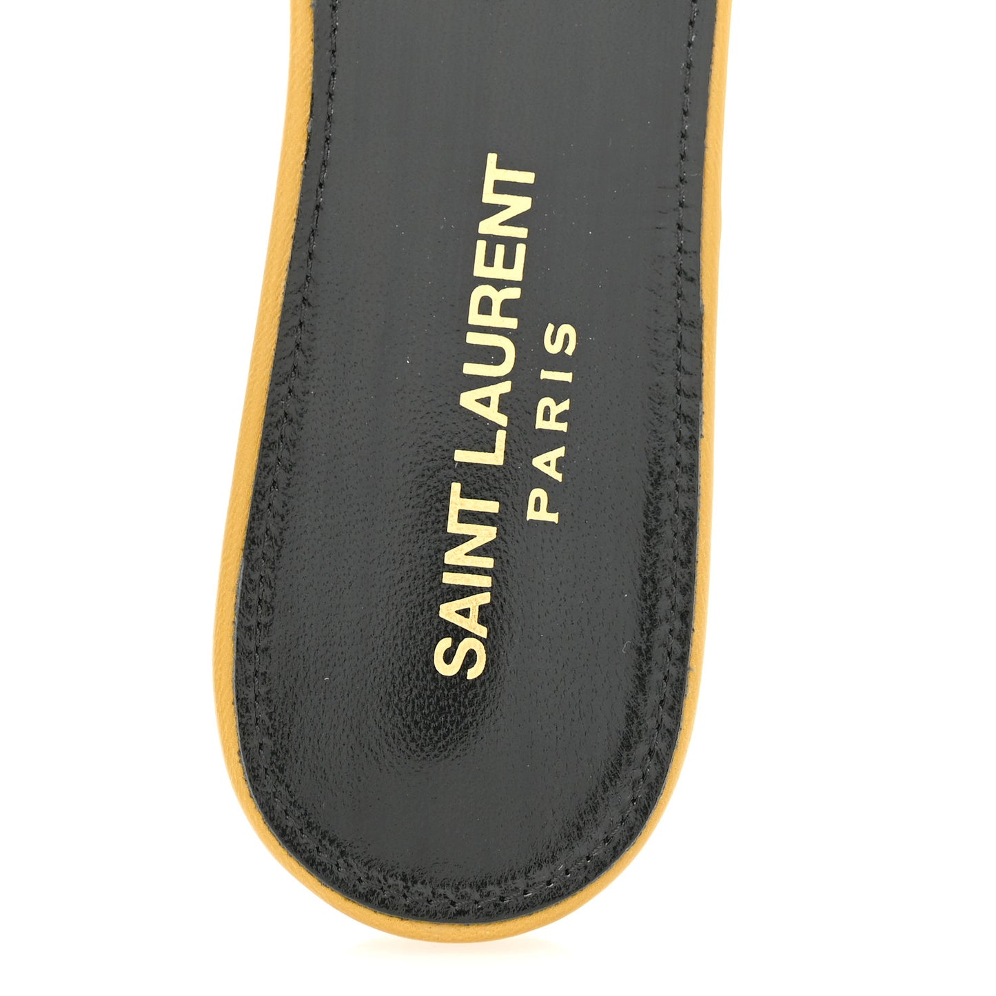 Calfskin Nu Pied 05 Slide Sandals 36.5 Safari Khaki