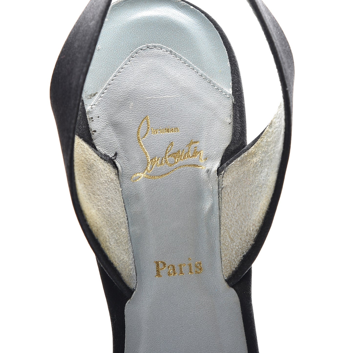 Satin Slingback 100 Pumps 38.5 Black