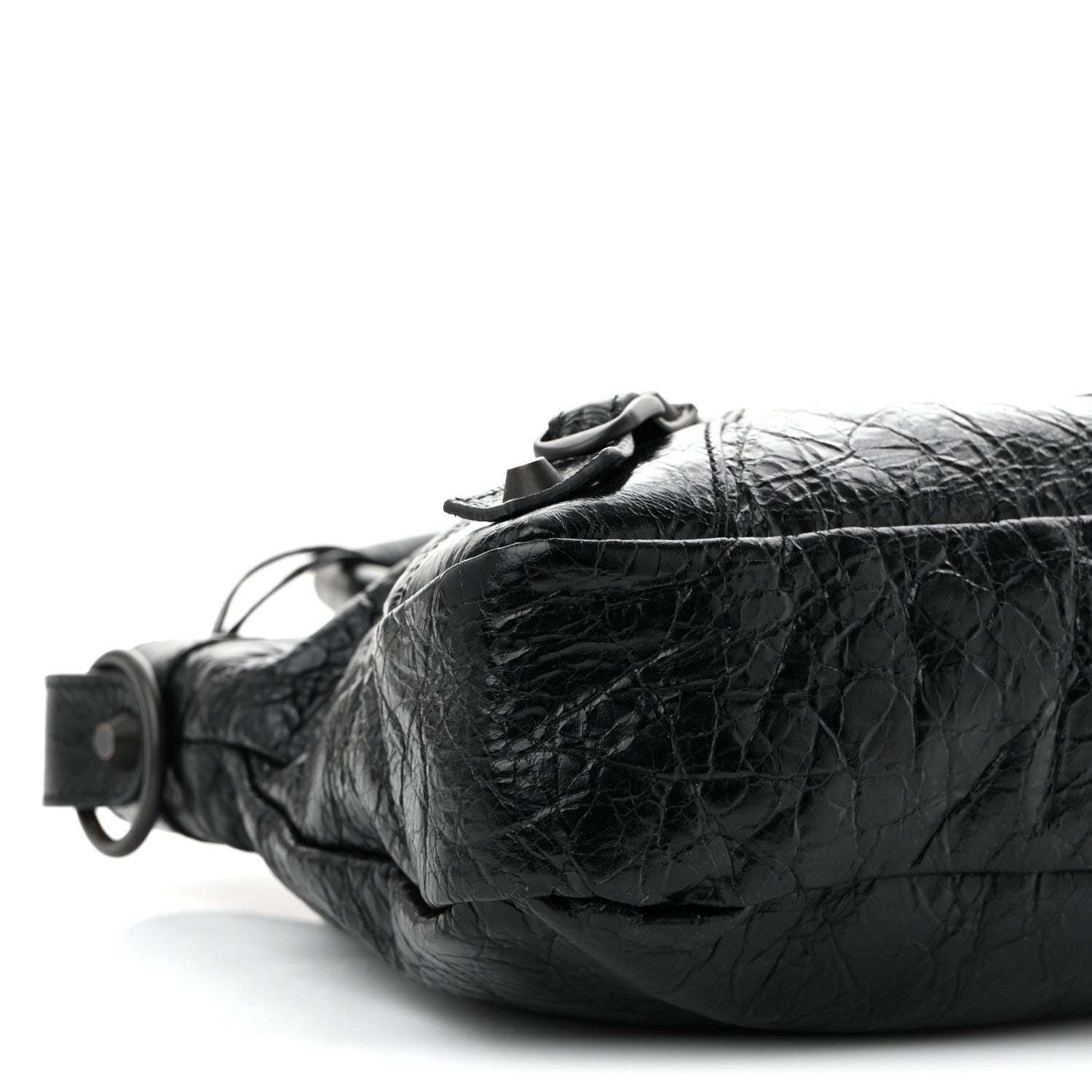 Balenciaga Agneau Arena Classic Hardware Le City First Bag Black 10 of 11