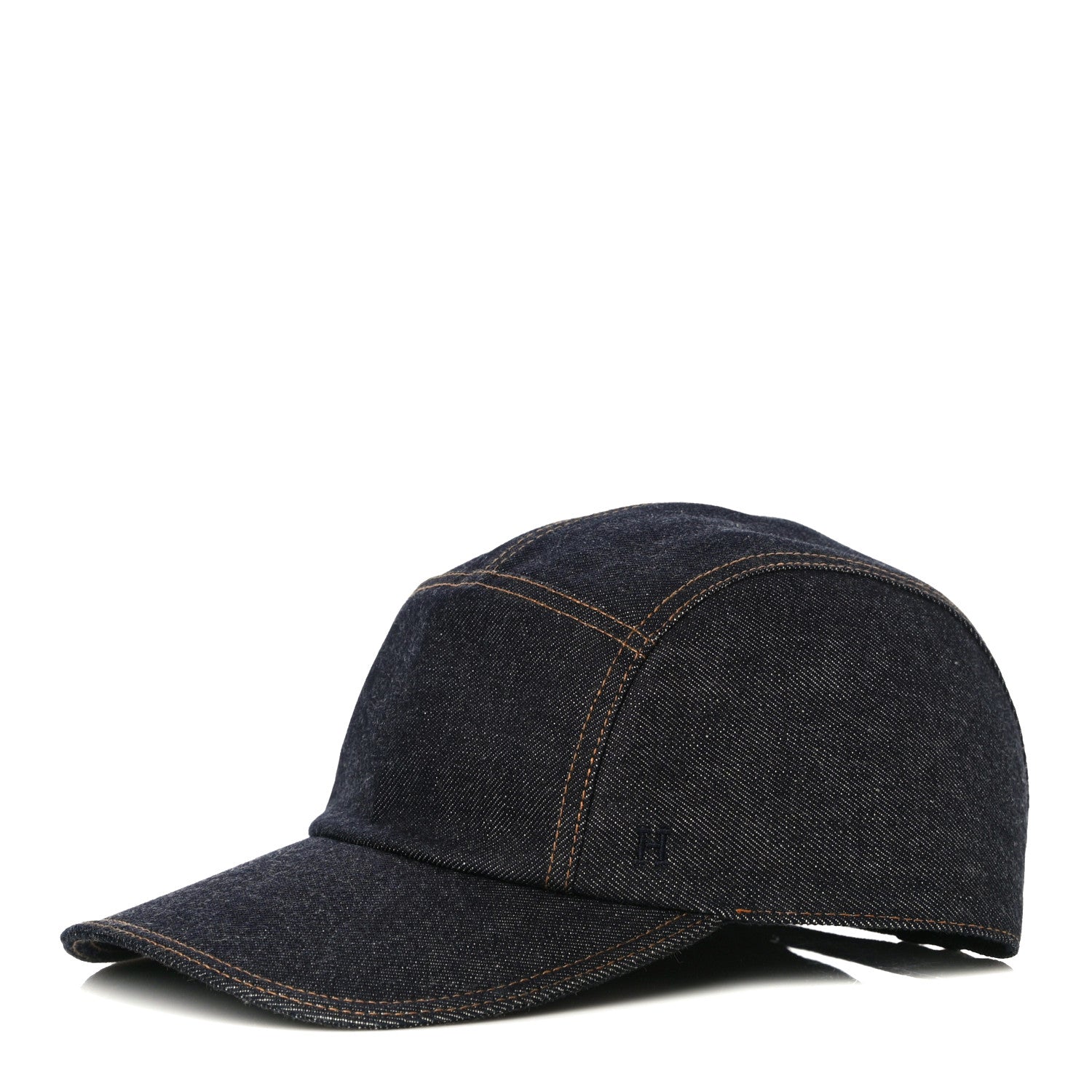 Hermes Cotton Denim Nevada Hat 58 Indigo 1 of 8