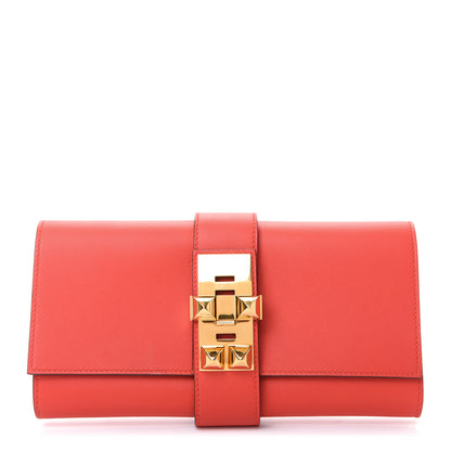 Hermes Swift Medor 23 Clutch Capucine 1 of 7