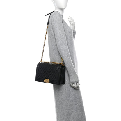 Chanel Caviar Quilted New Medium Boy Flap Black 2 of 9