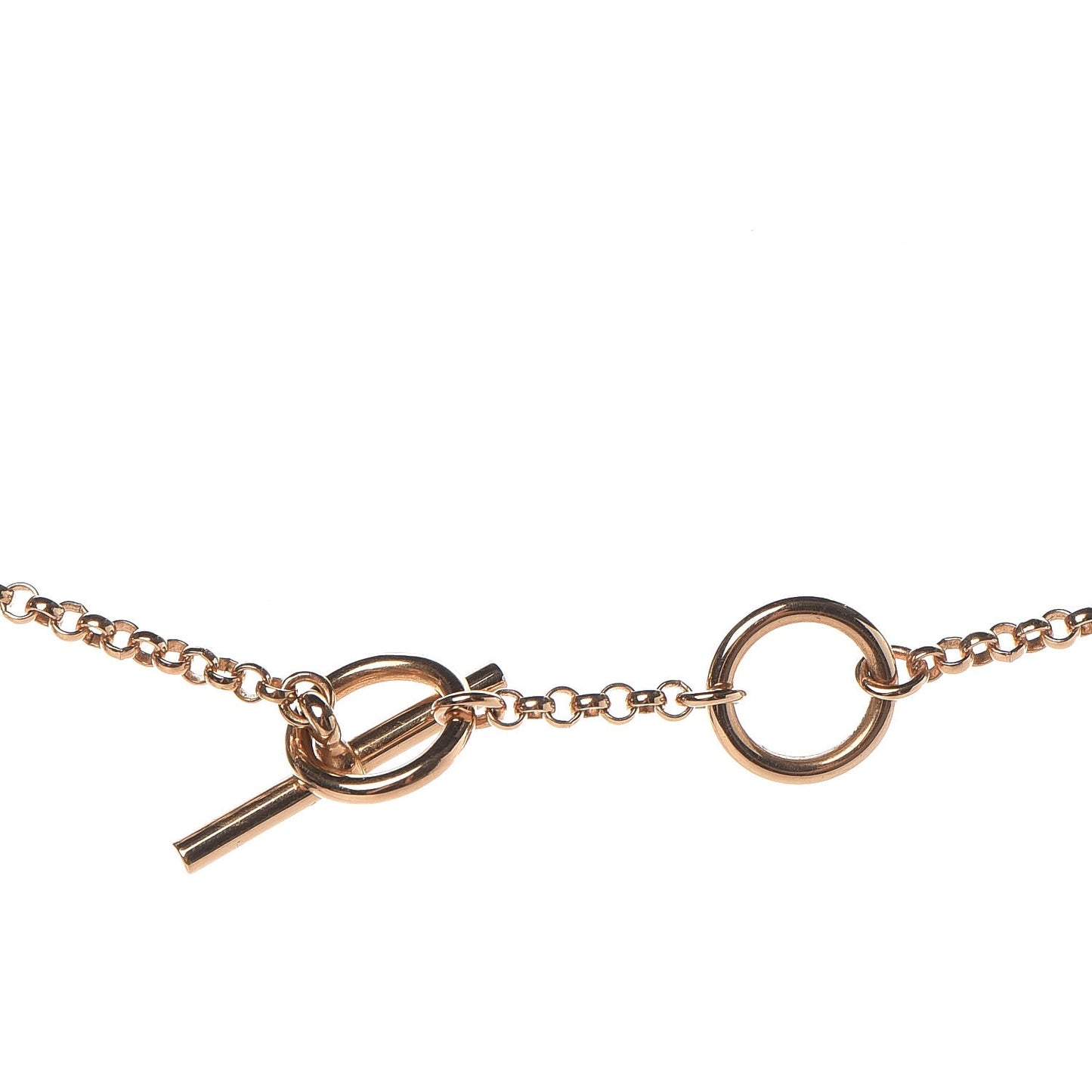 18K Rose Gold Diamond Gambade Pendant Necklace