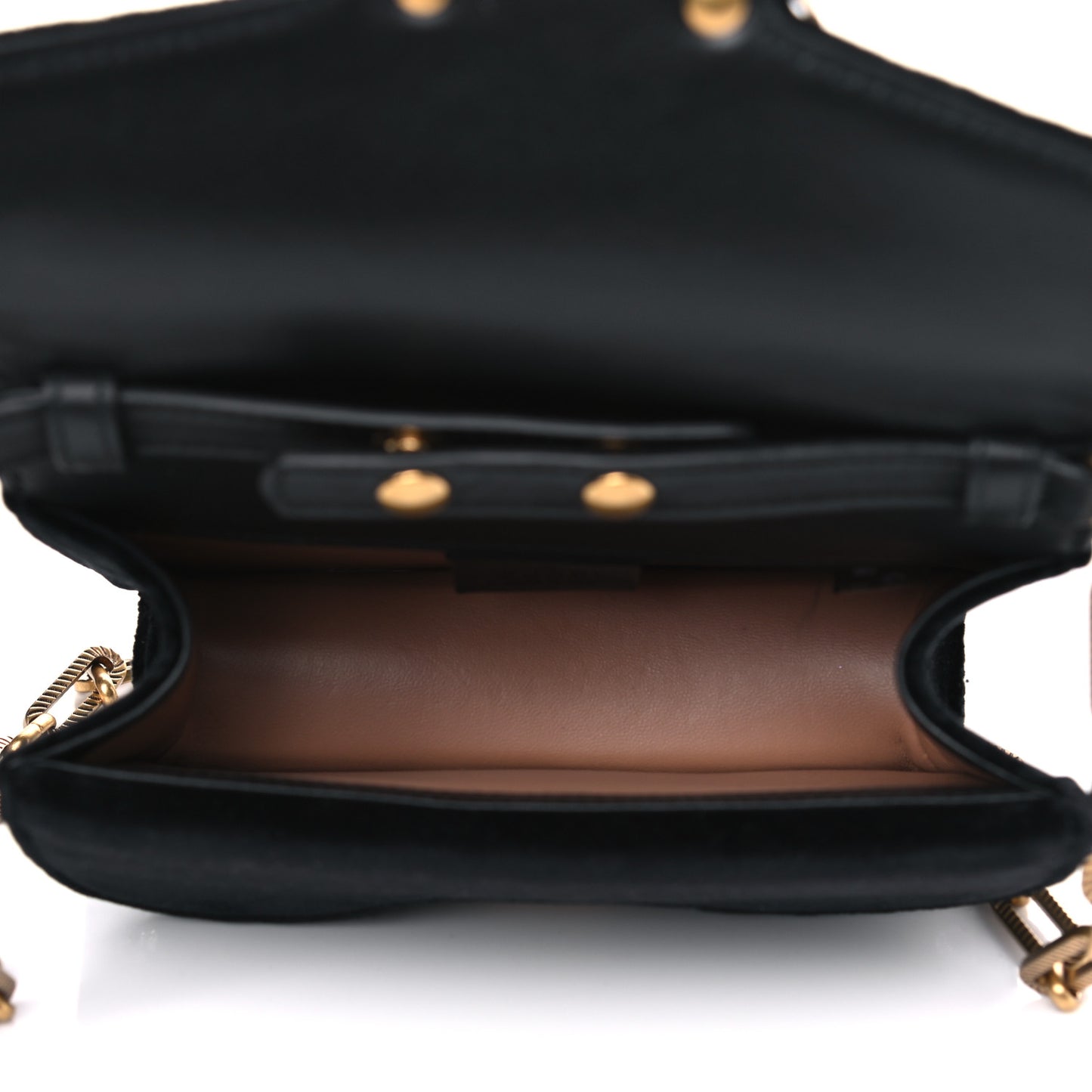 Velvet Crystal Mini Bee Broadway Shoulder Bag Black