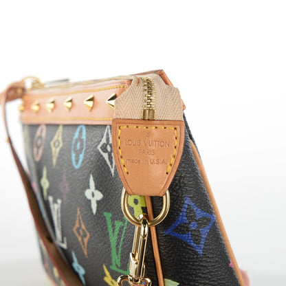 Louis Vuitton Monogram Multicolor Pochette Accessories Black 5 of 7
