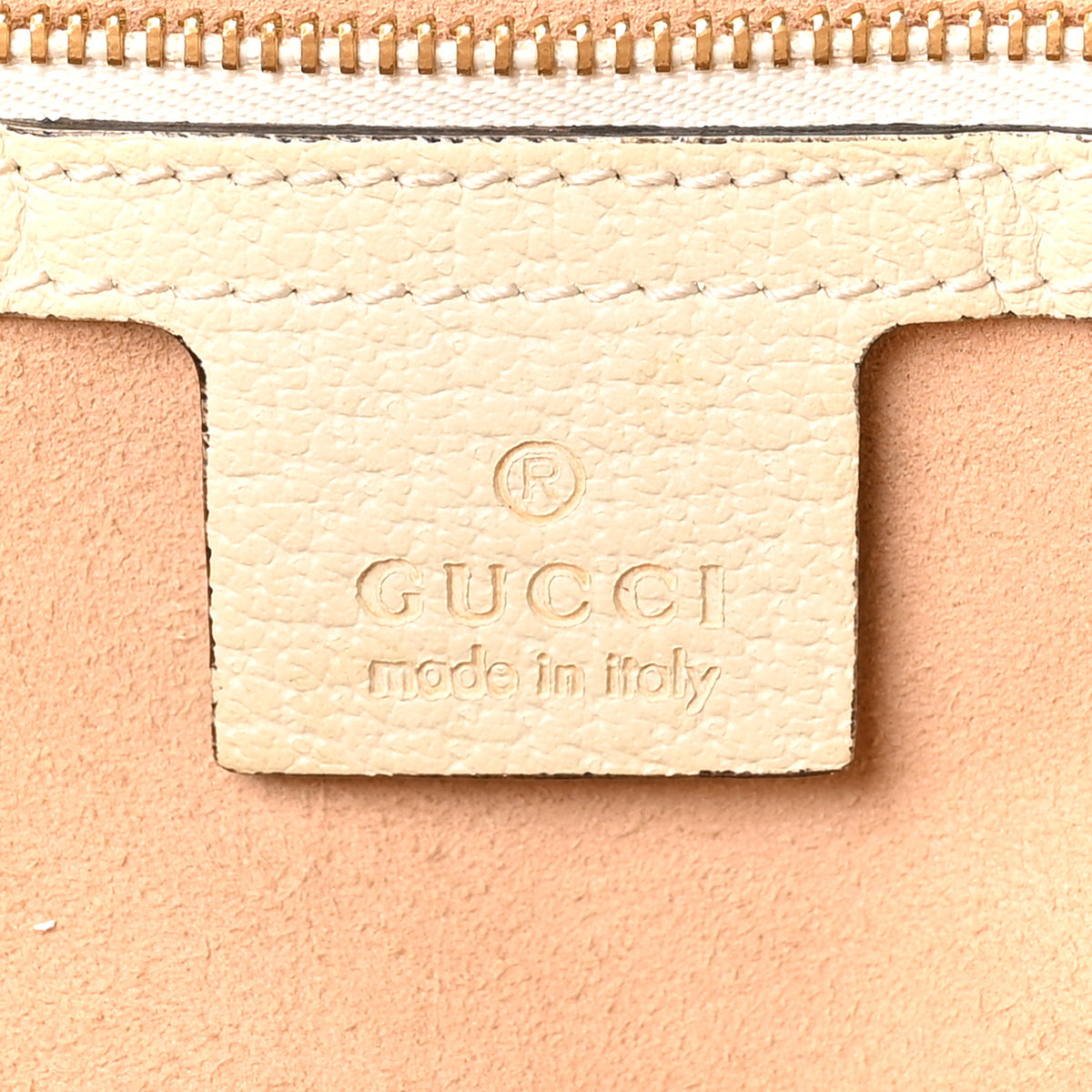 Gucci GG Supreme Monogram Textured Dollar Calfskin Web Medium Ophidia Shopping Tote Beige Ebony Mystic White 5 of 10