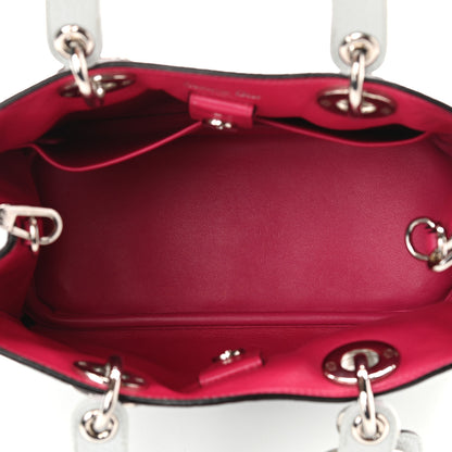 Christian Dior Bullcalf Mini Diorissimo Tote White 5 of 10