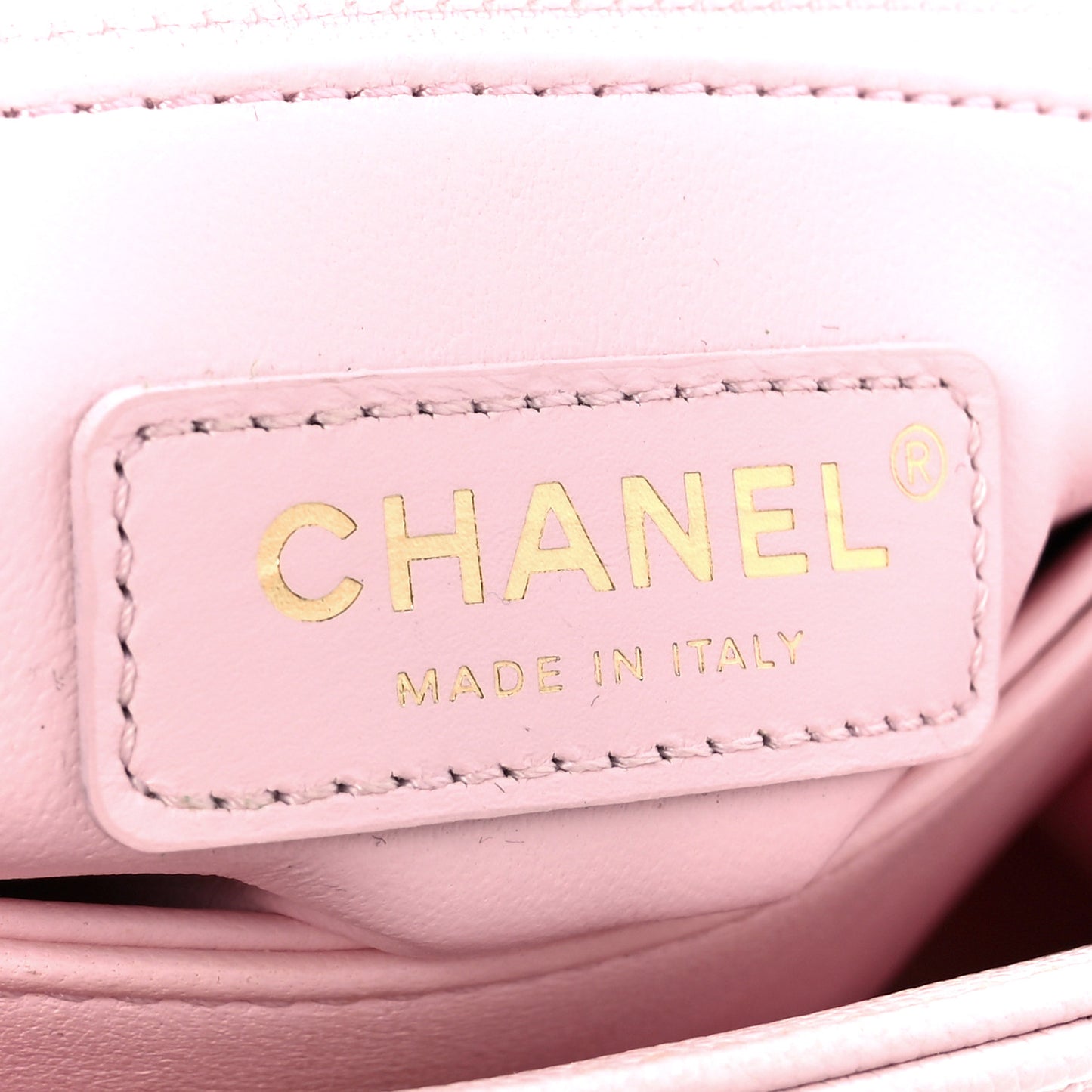 Caviar Quilted Mini Coco Handle Flap Light Pink