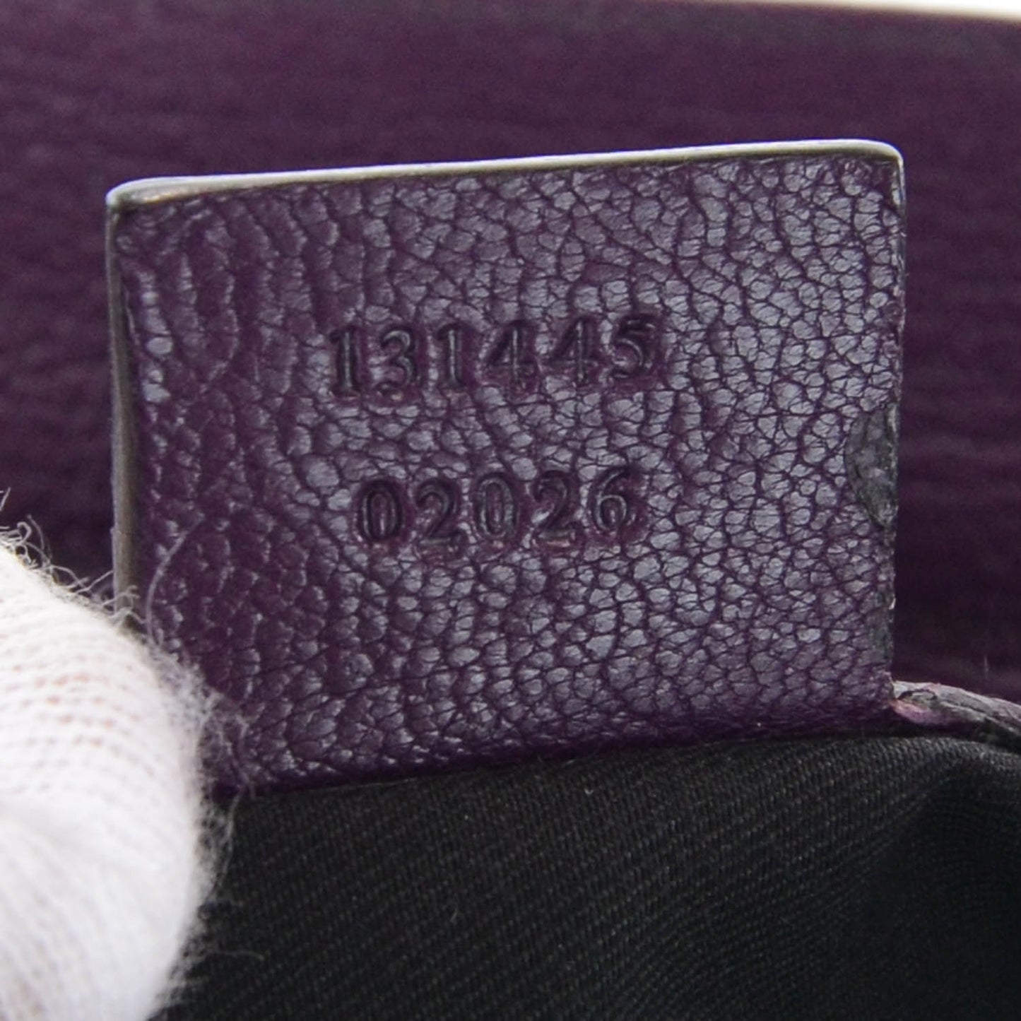 Leather Blondie Satchel Purple