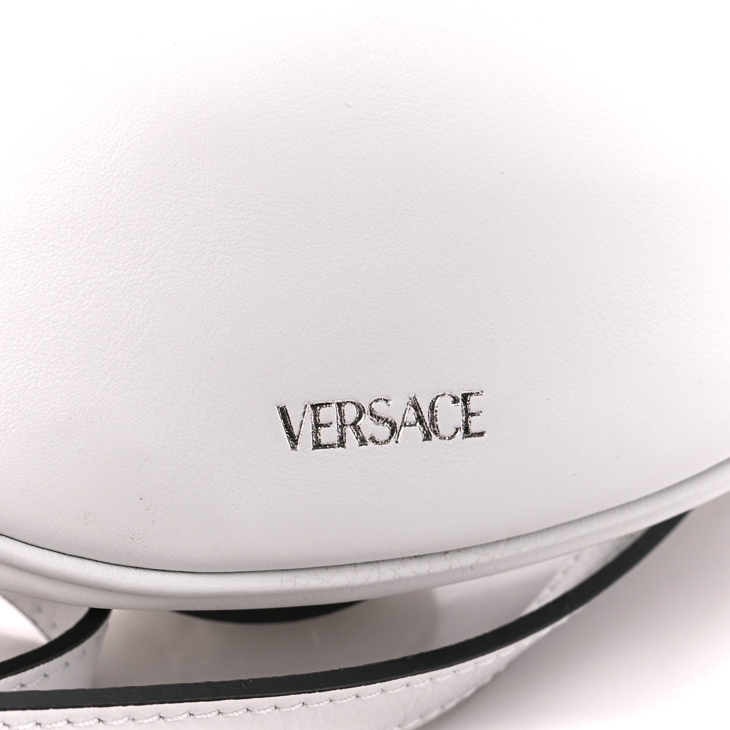 Versace Calfskin La Medusa Archive Hobo White 8 of 11