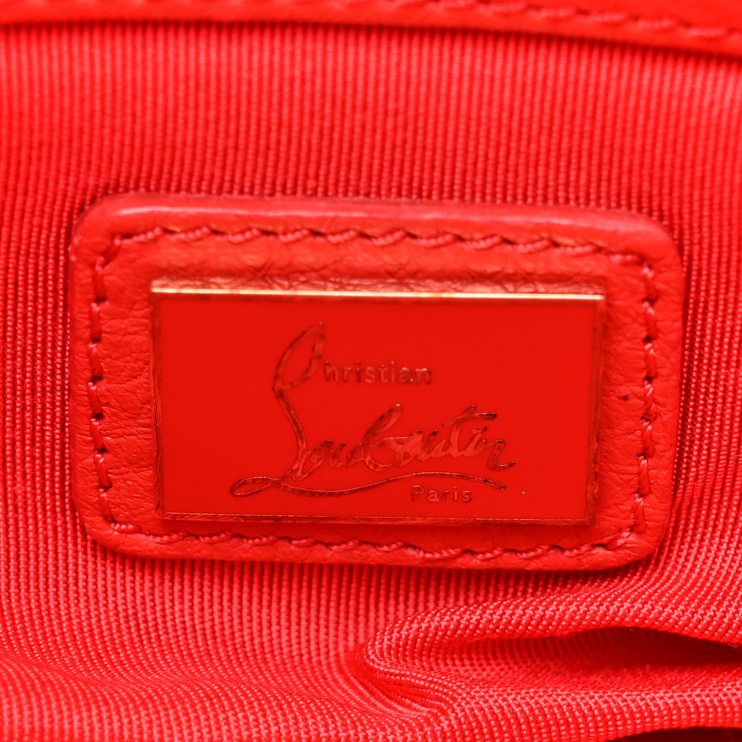 Grained Calfskin Studded Panettone Bowling Bag Rouge De Mars