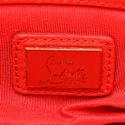 Christian Louboutin Grained Calfskin Studded Panettone Bowling Bag Rouge De Mars 6 of 12