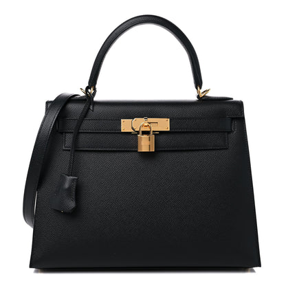 Hermes Epsom Kelly Sellier 28 Black 1 of 11