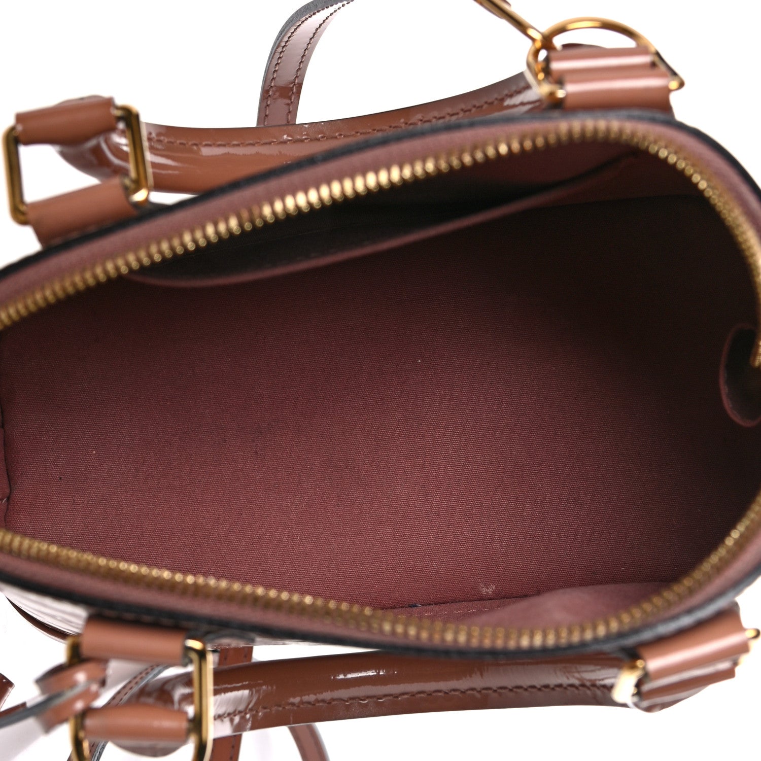 Louis Vuitton Vernis Alma BB Rose Velours 5 of 17