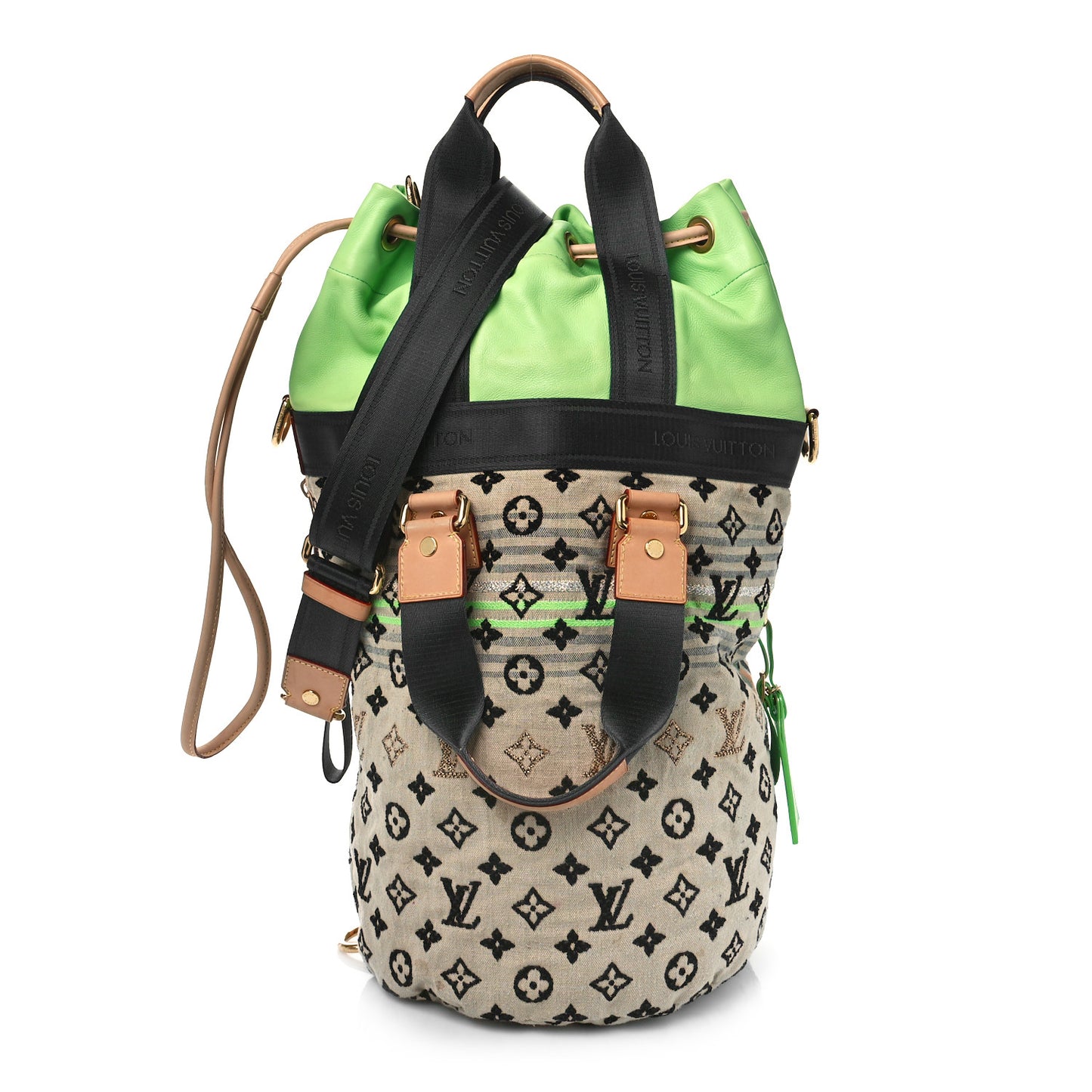 Fabric Jacquard Monogram Cheche Gypsy PM Vert