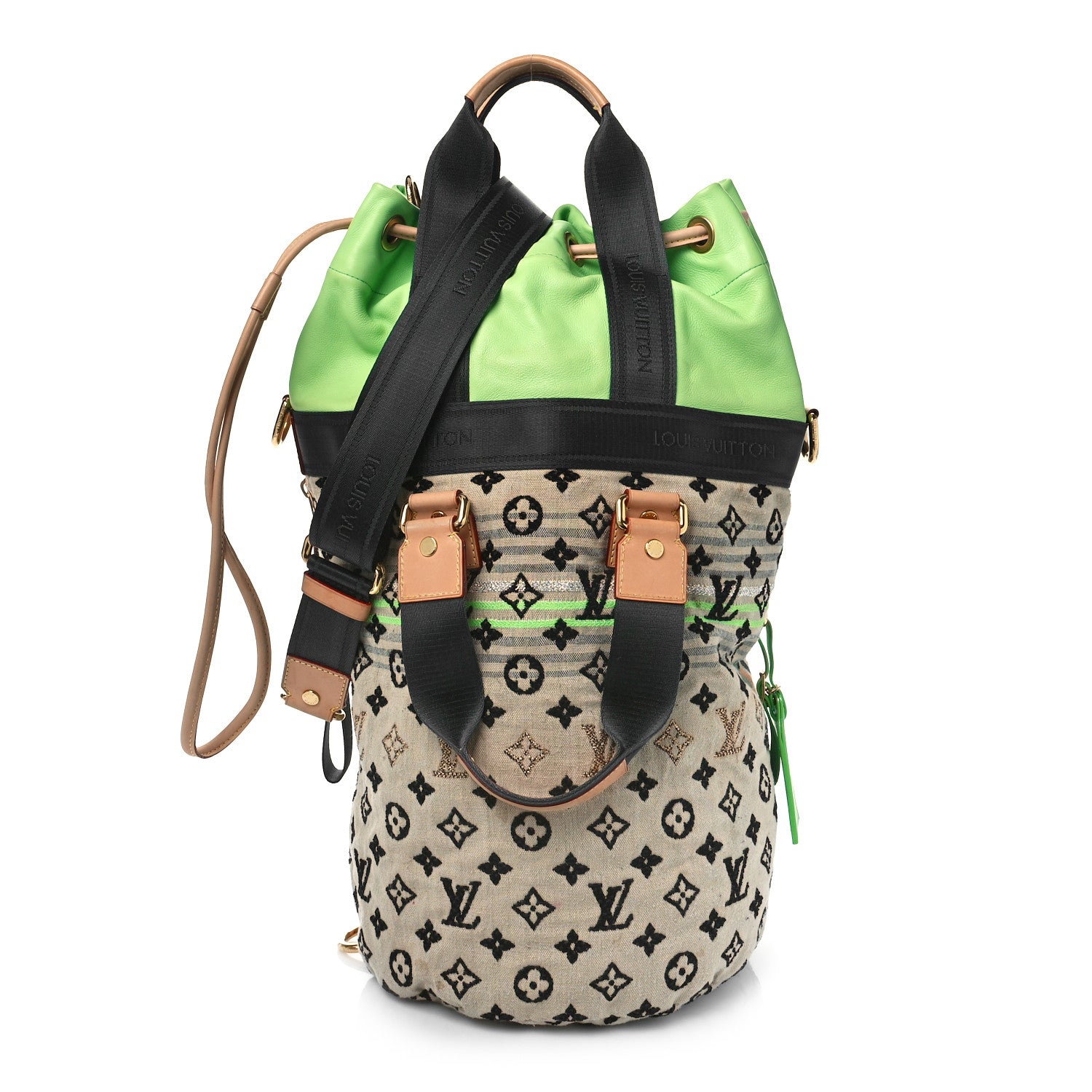 Louis Vuitton Fabric Jacquard Monogram Cheche Gypsy PM Vert 1 of 11