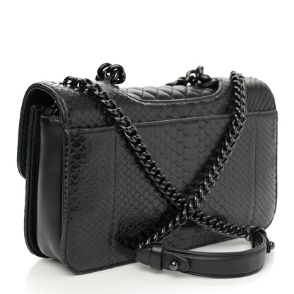 Chanel Snakeskin Medium Perfect Edge Flap Black 3 of 10