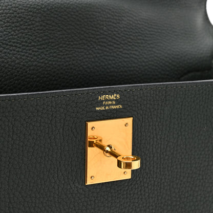 Hermes Togo Kelly Retourne 28 Vert Fonce 6 of 16