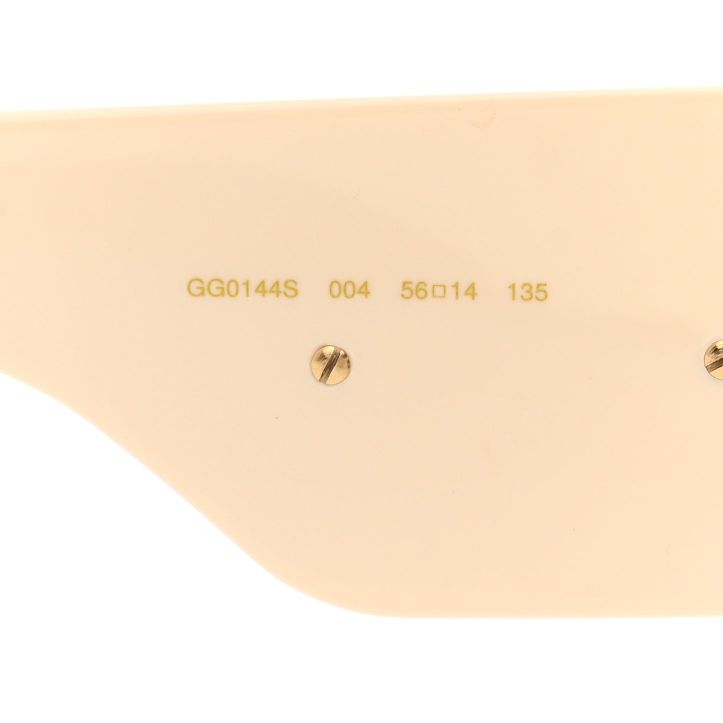 Acetate Crystal Oversize Hollywood Forever Sunglasses GG0144S Ivory