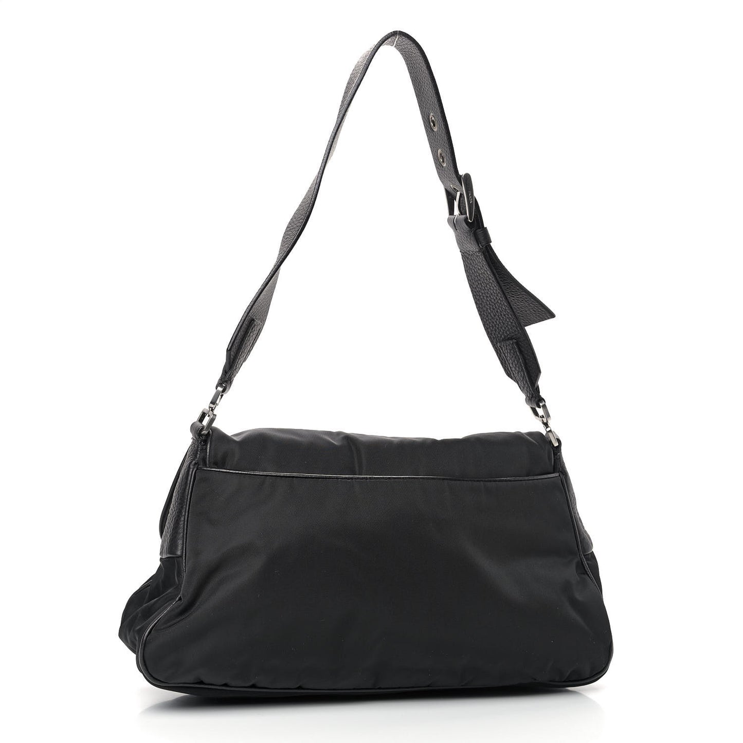 Tessuto Nylon Daino Shoulder Bag Black