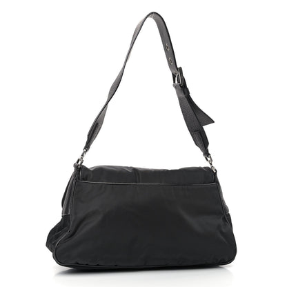 Prada Tessuto Nylon Daino Shoulder Bag Black 2 of 8