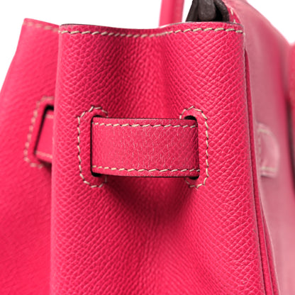 Hermes Epsom Candy Birkin 35 Rose Tyrien Rubis 39 of 51